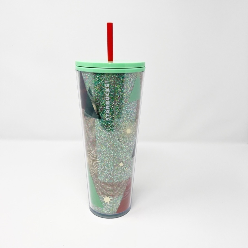 Starbucks Holiday 2020 Glittery Christmas Tree‎ 24 oz tumbler